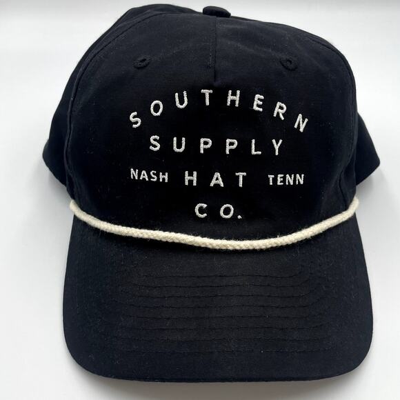 Southern Supply Hat Co. Black Adjustable Hat Nashville Tennessee Baseball Cap - Picture 2 of 5